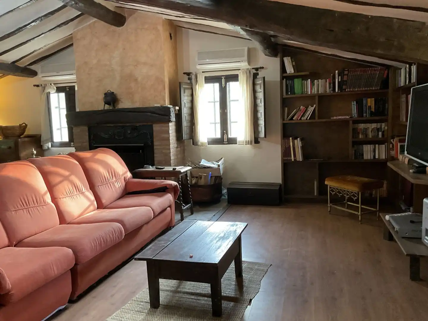 Living room of Country homes for sale in Bobadilla  with Parquet flooring, Terrace and Storage room