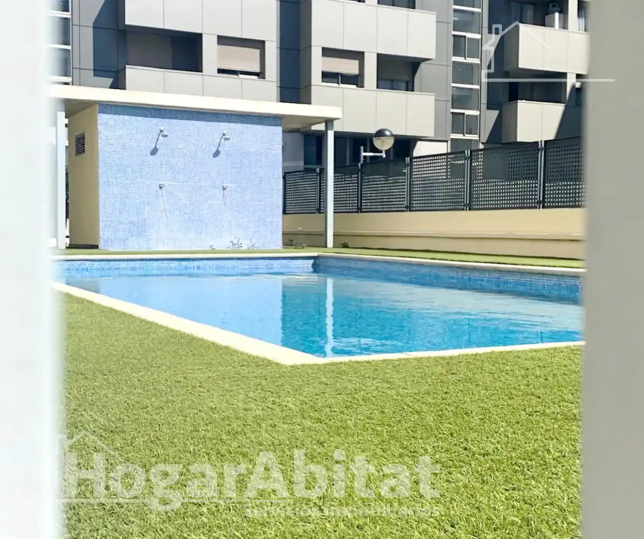 Swimming pool of Flat for sale in Torrent  with Air Conditioner, Heating and Private garden