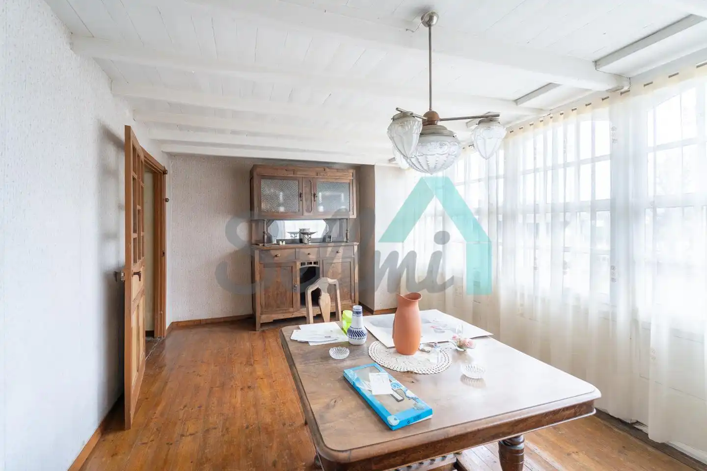 Dining room of Houses for sale in Valdés - Luarca  with Private garden and Parquet flooring
