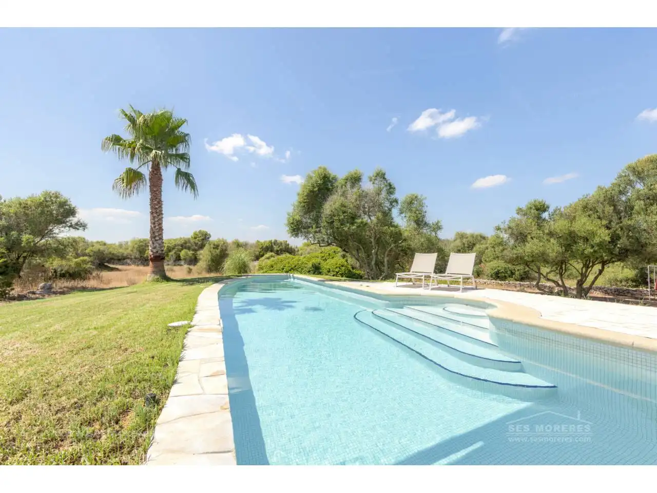 Piscina de Finca rústica en venda en Ciutadella de Menorca amb Calefacció, Jardí privat i Terrassa