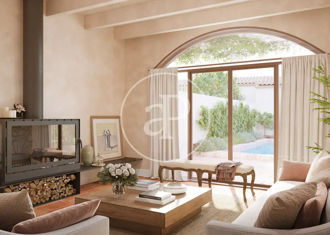 Sala de estar de Casa o chalet en venta en Gualta con Calefacción, Jardín privado y Terraza