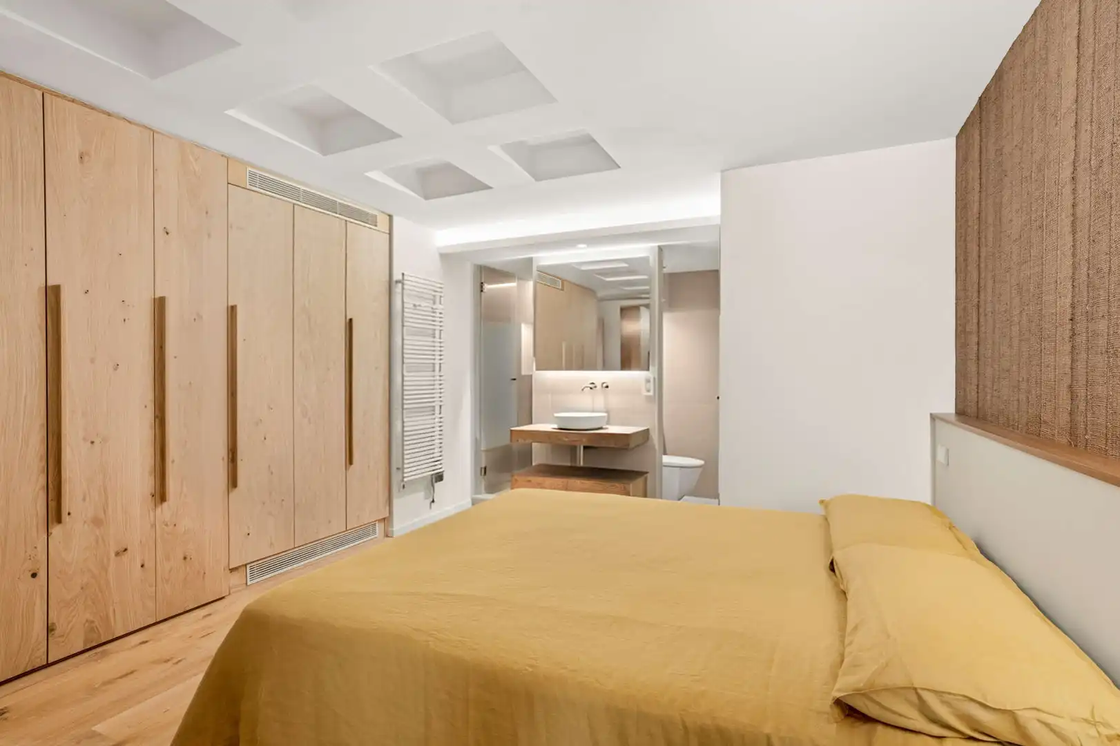 Schlafzimmer von Erdgeschoss zum Verkauf in  Palma de Mallorca mit Klimaanlage, Heizung und Parkett