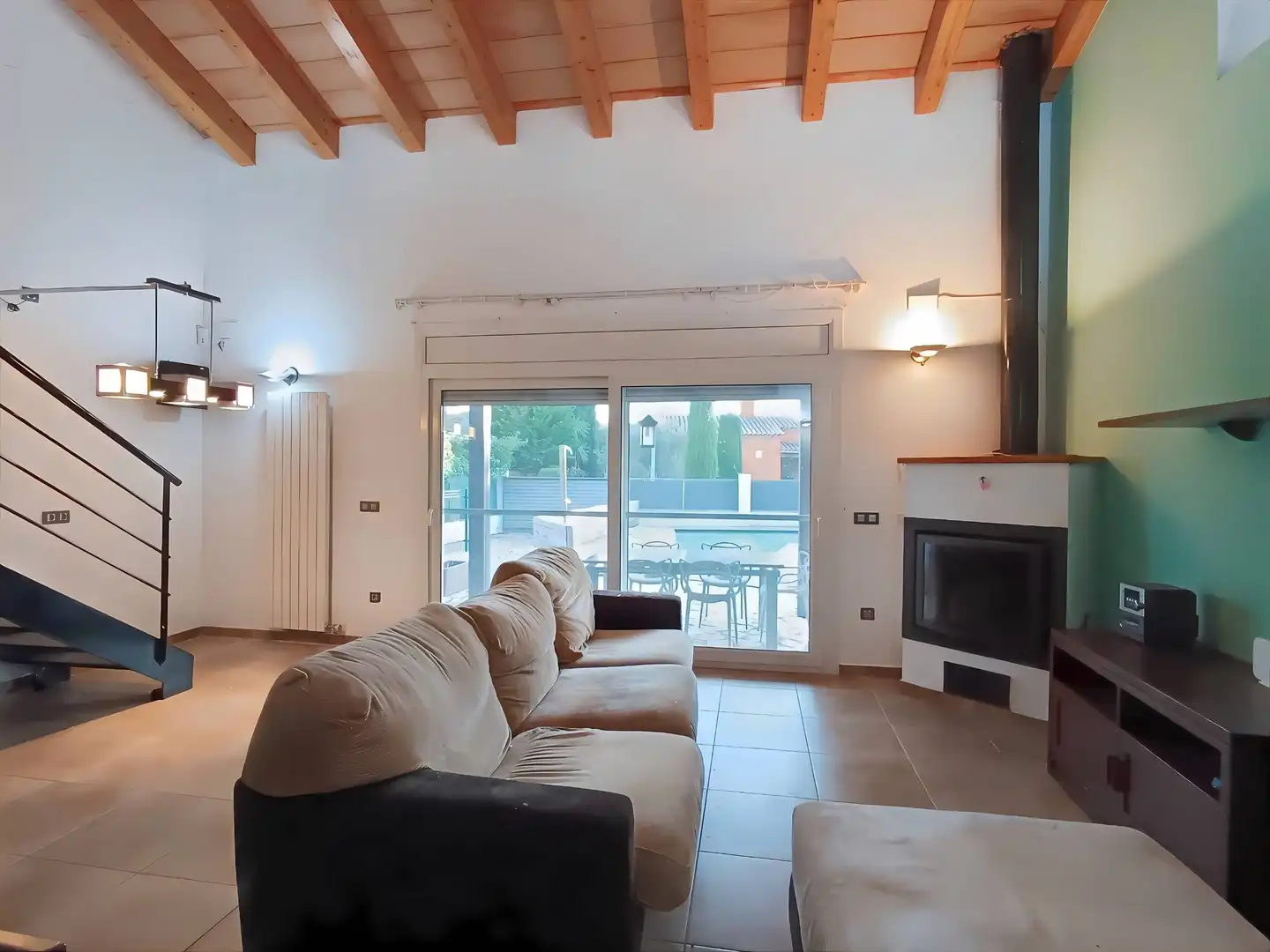 Living room of Houses for sale in Torroella de Fluvià  with Air Conditioner, Heating and Private garden