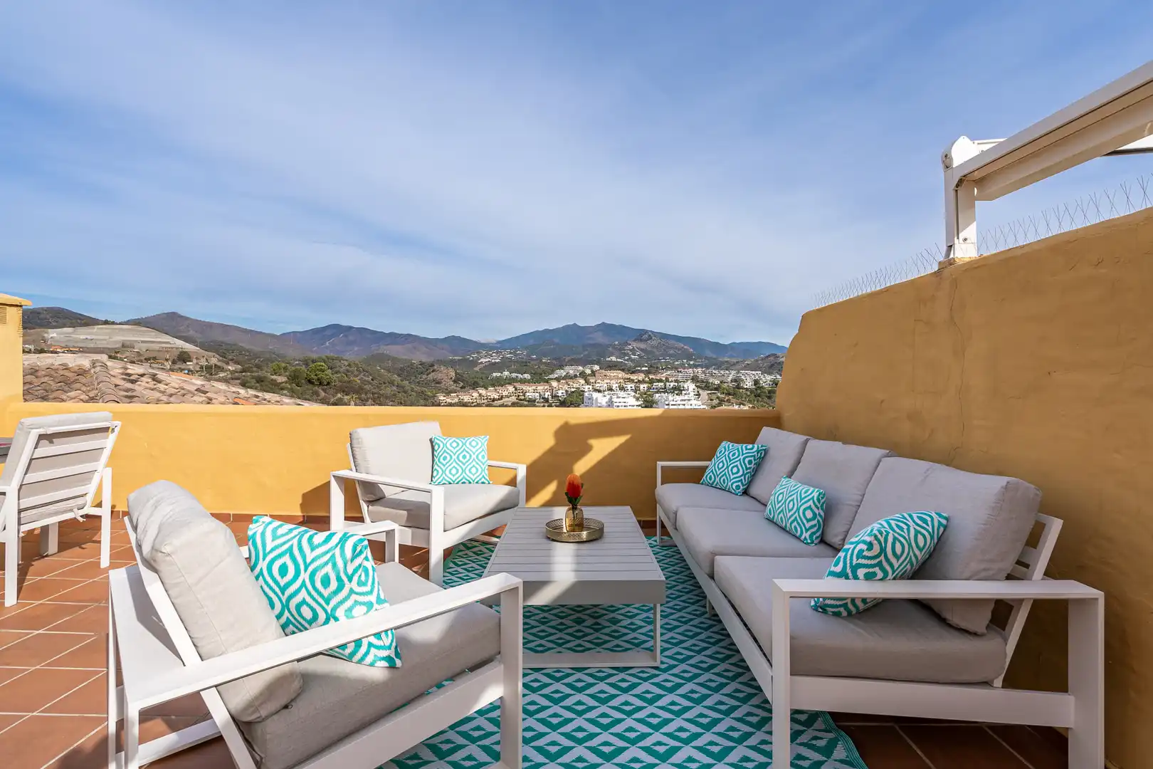 Terrasse von Maisonette zur Miete in Estepona mit Klimaanlage, Heizung und Terrasse