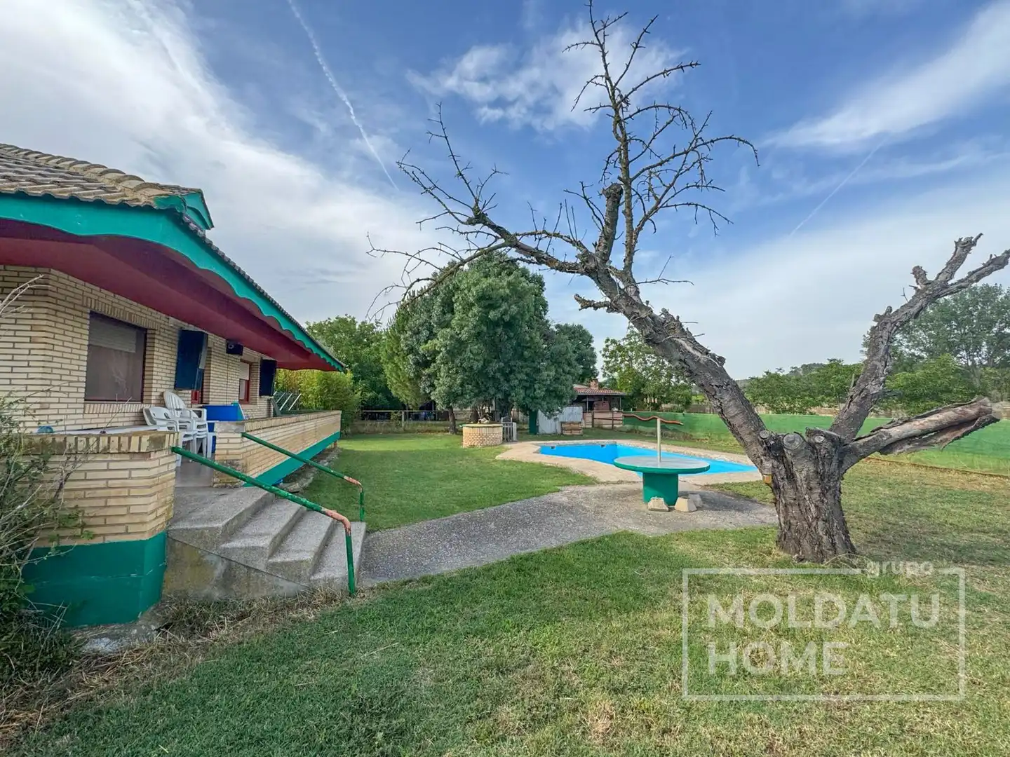 Vista exterior de Casa o chalet en venta en Lodosa con Calefacción, Jardín privado y Terraza
