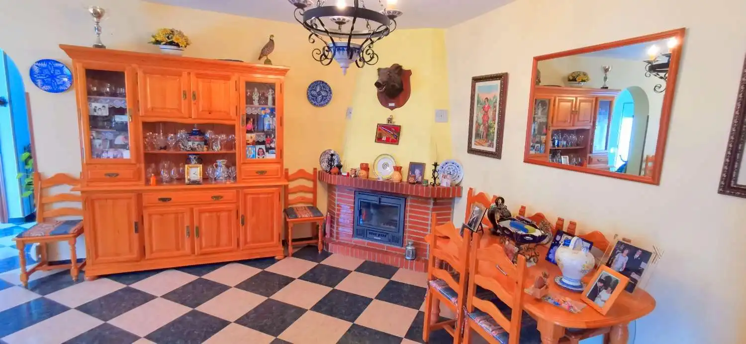 Cuina de Casa o xalet en venda en Canillas de Aceituno amb Jardí privat, Terrassa i Traster