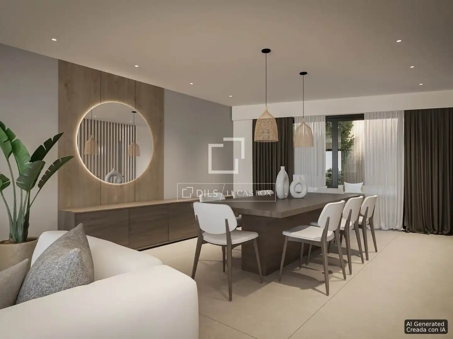 Comedor de Casa o chalet en venta en  Palma de Mallorca con Aire acondicionado, Calefacción y Jardín privado