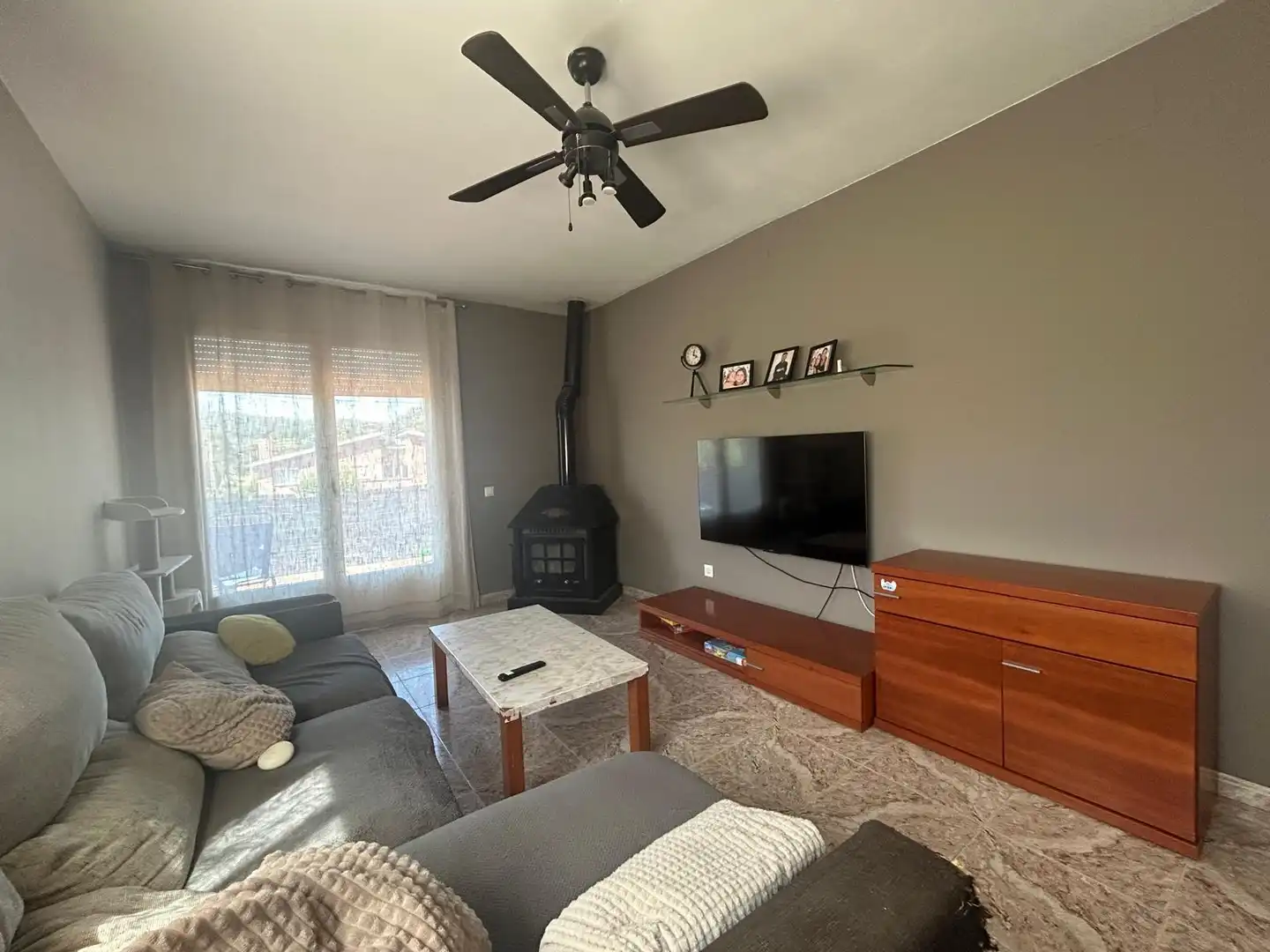 Living room of Houses for sale in La Pobla de Claramunt  with Private garden and Storage room