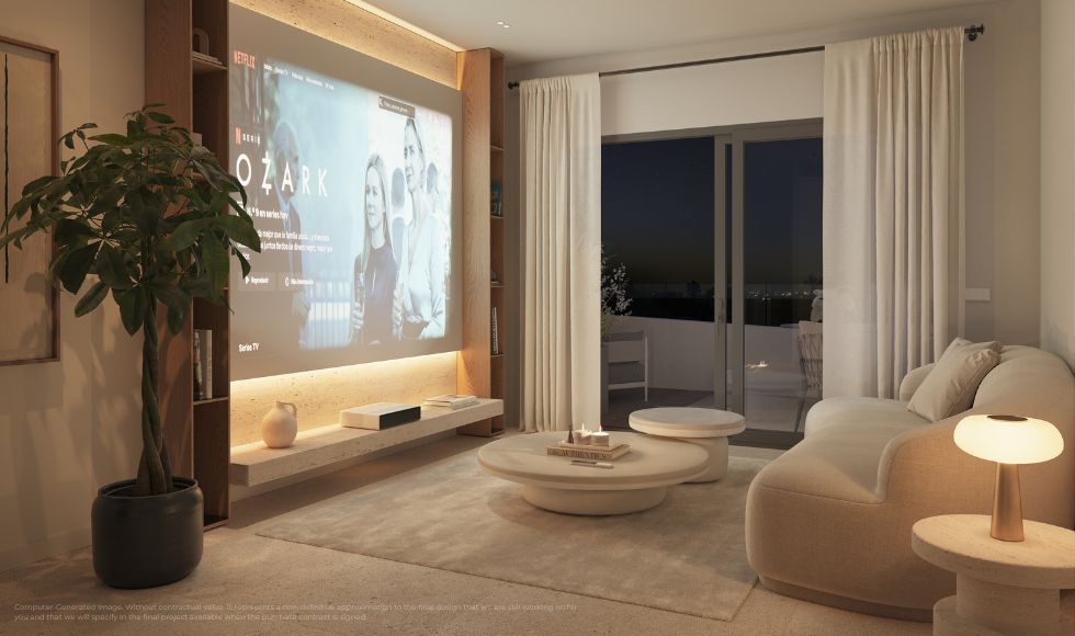 Sala de estar de Ático en venta en Fuengirola con Piscina comunitaria