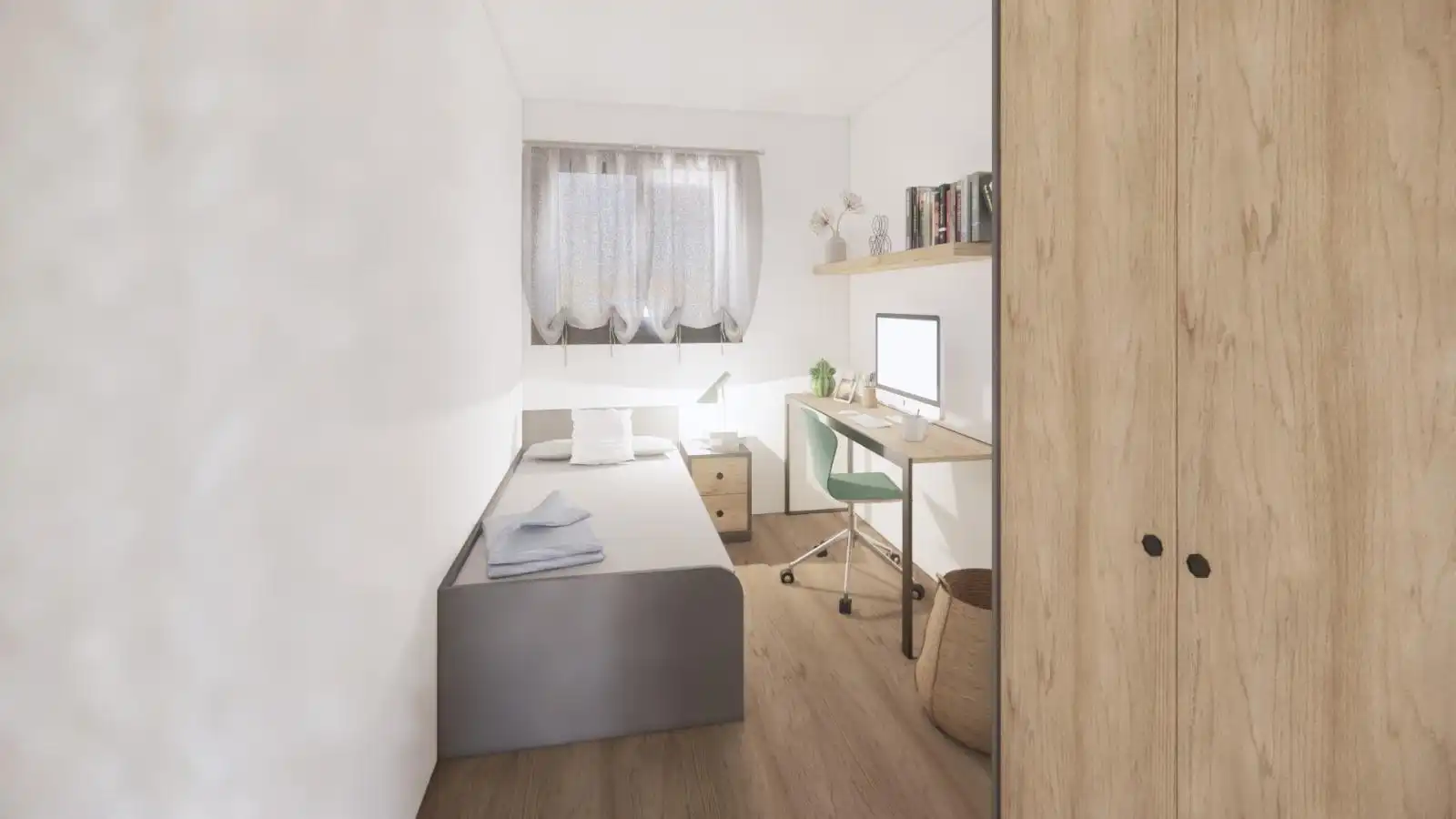 Bedroom of Flat for sale in Mollet del Vallès  with Air Conditioner, Private garden and Parquet flooring