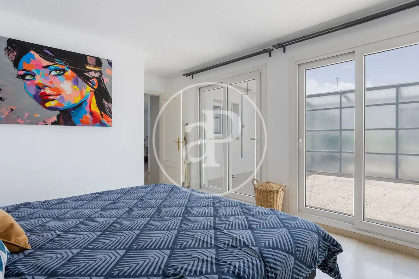 Bedroom of Attic for rent in Valencia  with Air Conditioner, Heating and Terrace