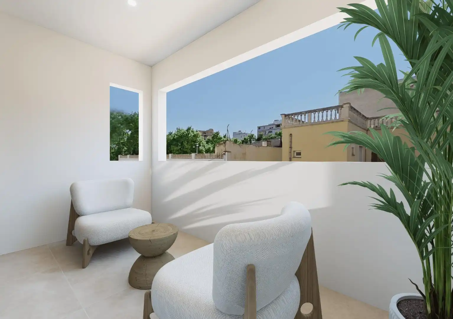 Terrace of Attic for sale in  Palma de Mallorca  with Air Conditioner, Private garden and Terrace