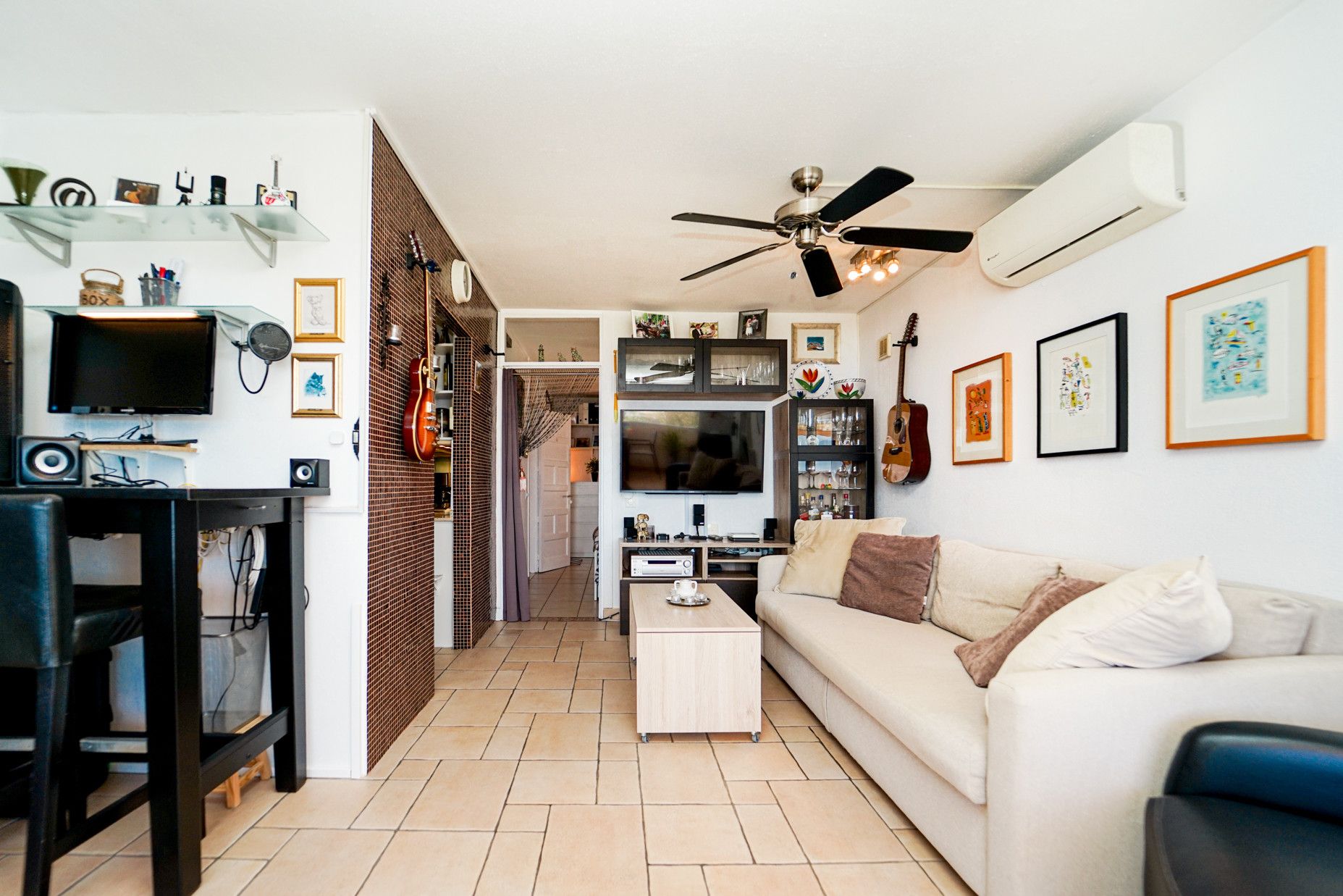 Sala d'estar de Apartament en venda en San Bartolomé de Tirajana amb Aire condicionat, Terrassa i Piscina