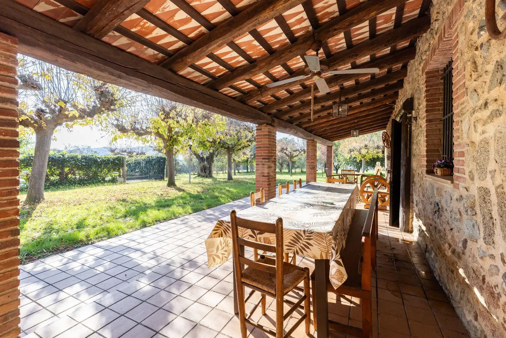 Terrace of Country homes for sale in Llagostera, Girona