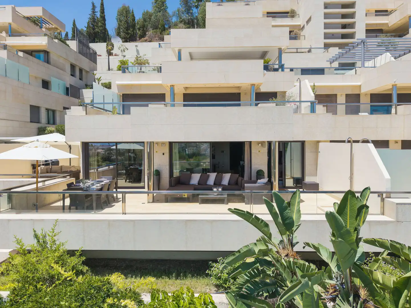 Terraza de Apartamento en venta en Marbella con Aire acondicionado, Terraza y Piscina