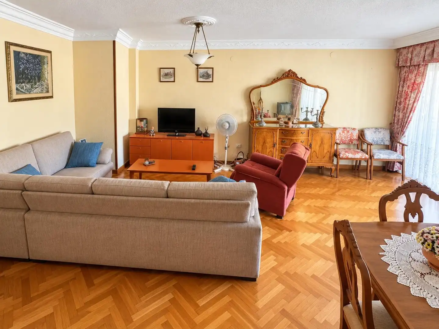 Sala de estar de Piso en venta en Alicante / Alacant con Terraza y Balcón