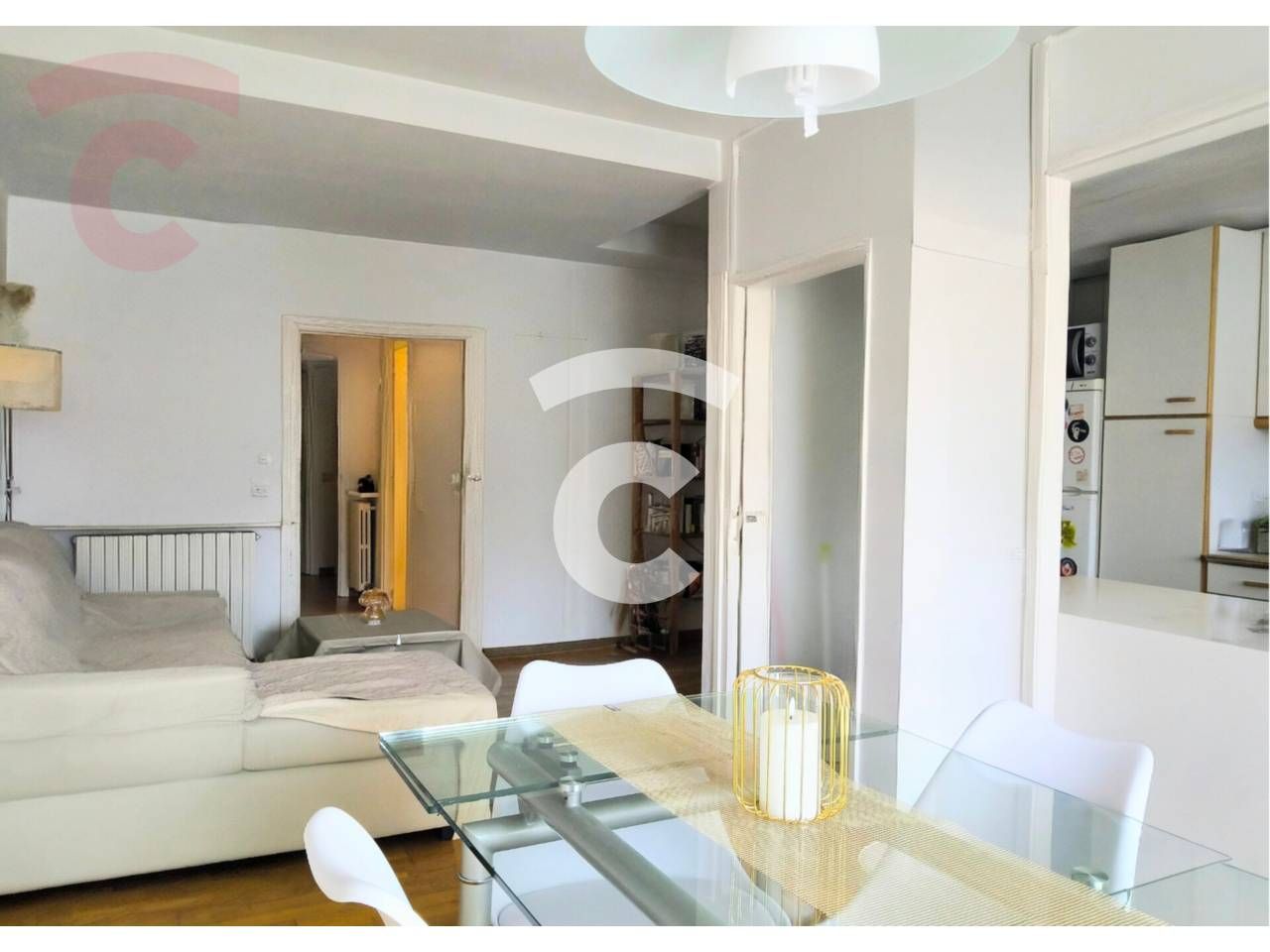 Living room of Flat for sale in Vic  with Heating, Parquet flooring and Balcony
