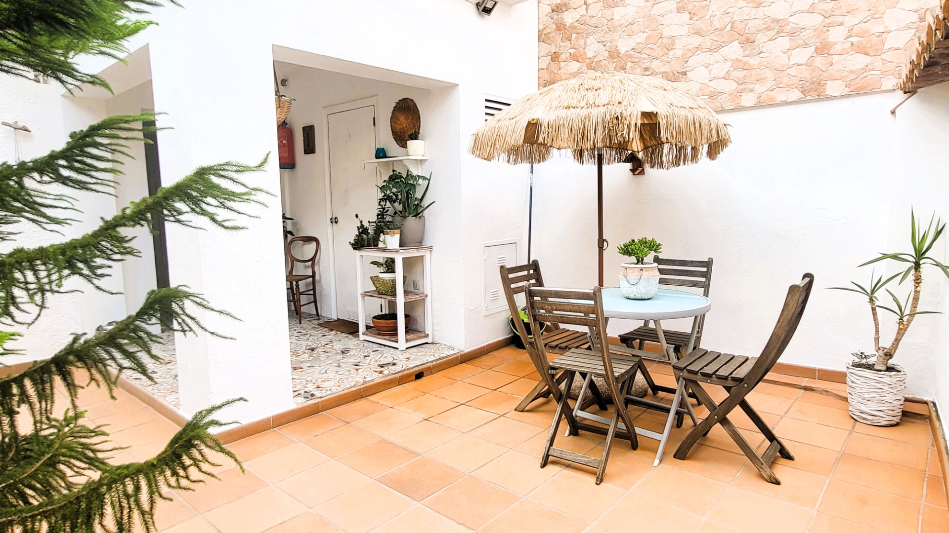 Terrace of Single-family semi-detached for sale in Banyoles  with Heating, Terrace and Storage room