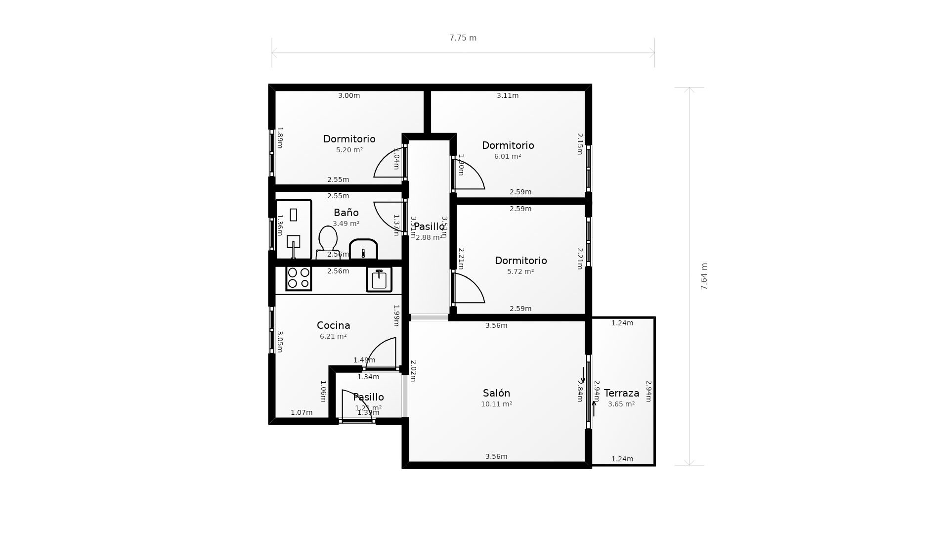 Apartment to rent in  Madrid Capital  with Heating, Oven and Pets allowed
