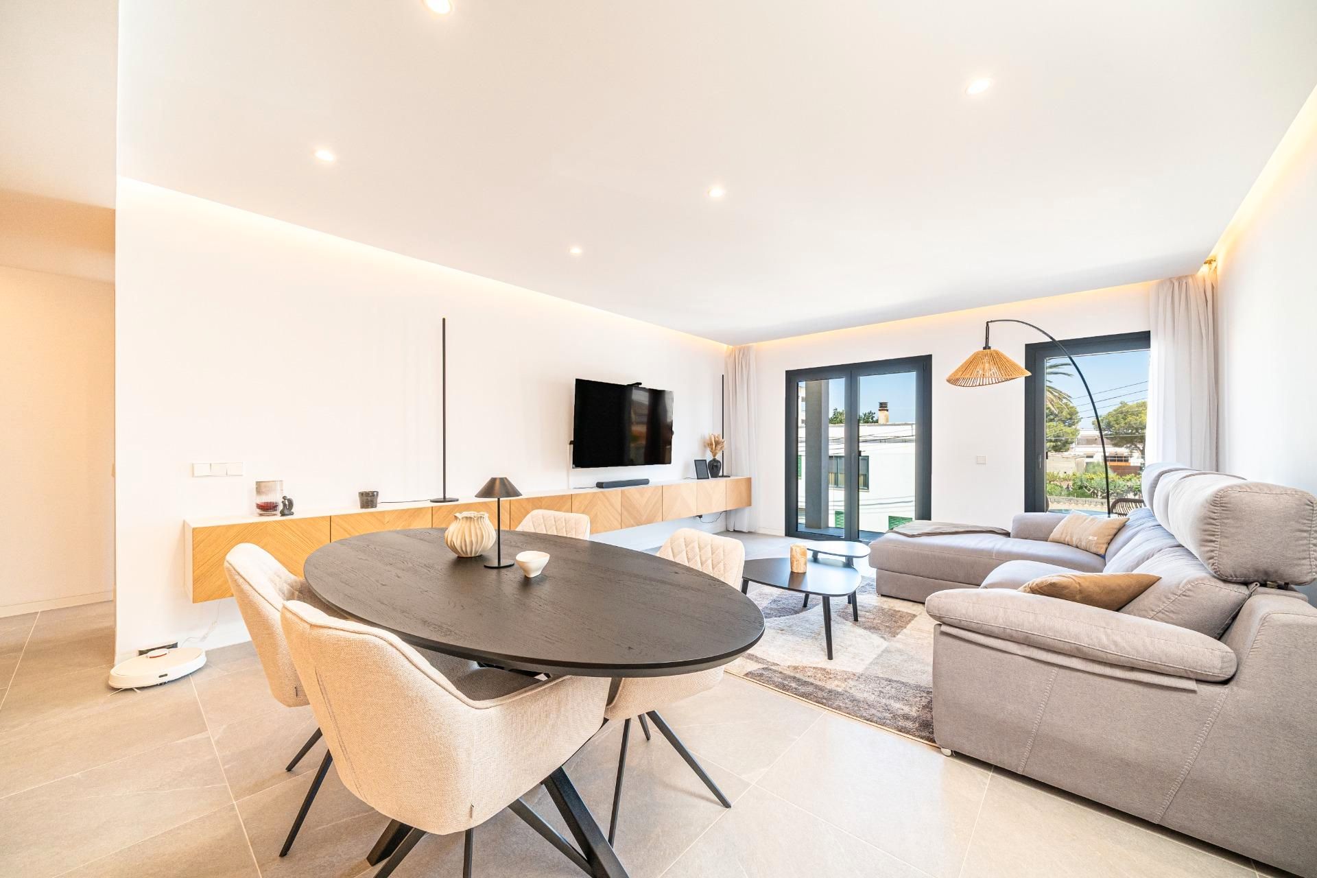 Wohnzimmer von Wohnung zum verkauf in Felanitx mit Klimaanlage und Heizung