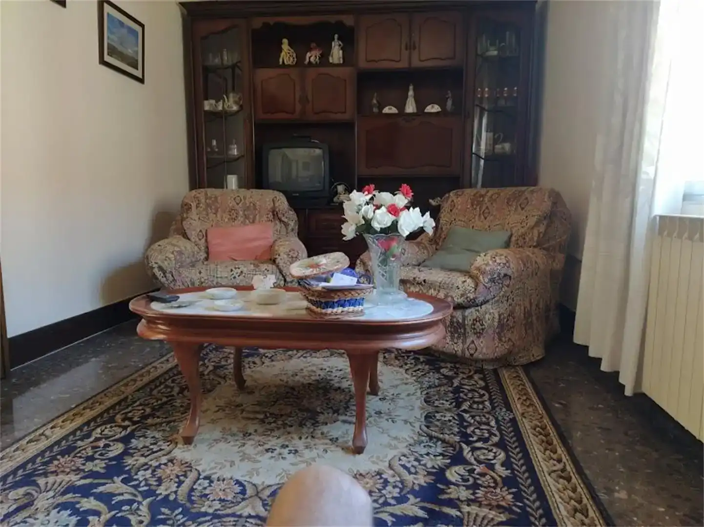 Sala de estar de Piso en venta en Ausejo con Jardín privado, Trastero y Amueblado