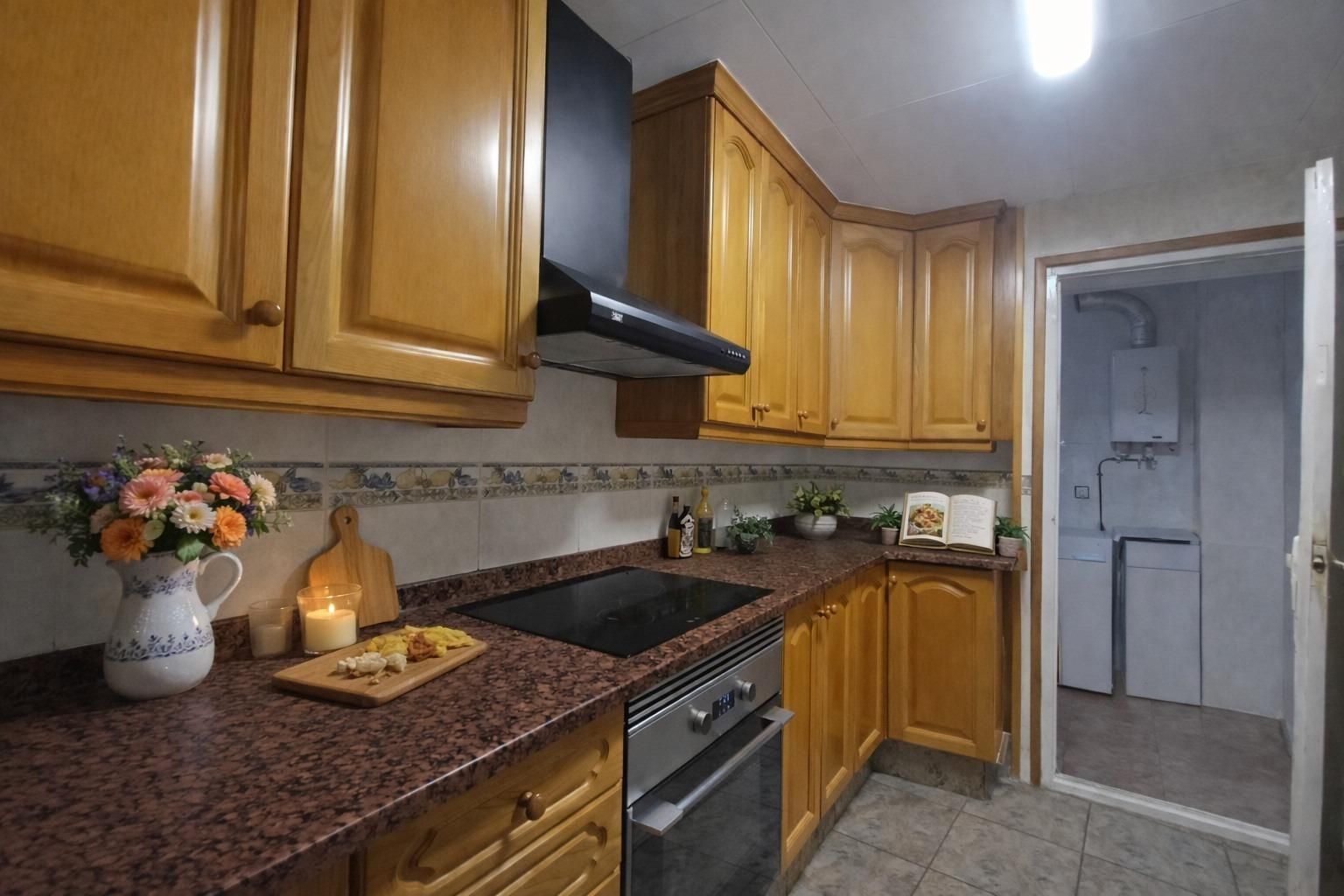 Kitchen of Flat for sale in Mataró  with Balcony