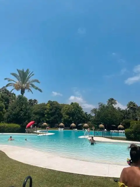 Swimming pool of Flat for rent in Marbella  with Air Conditioner, Heating and Private garden