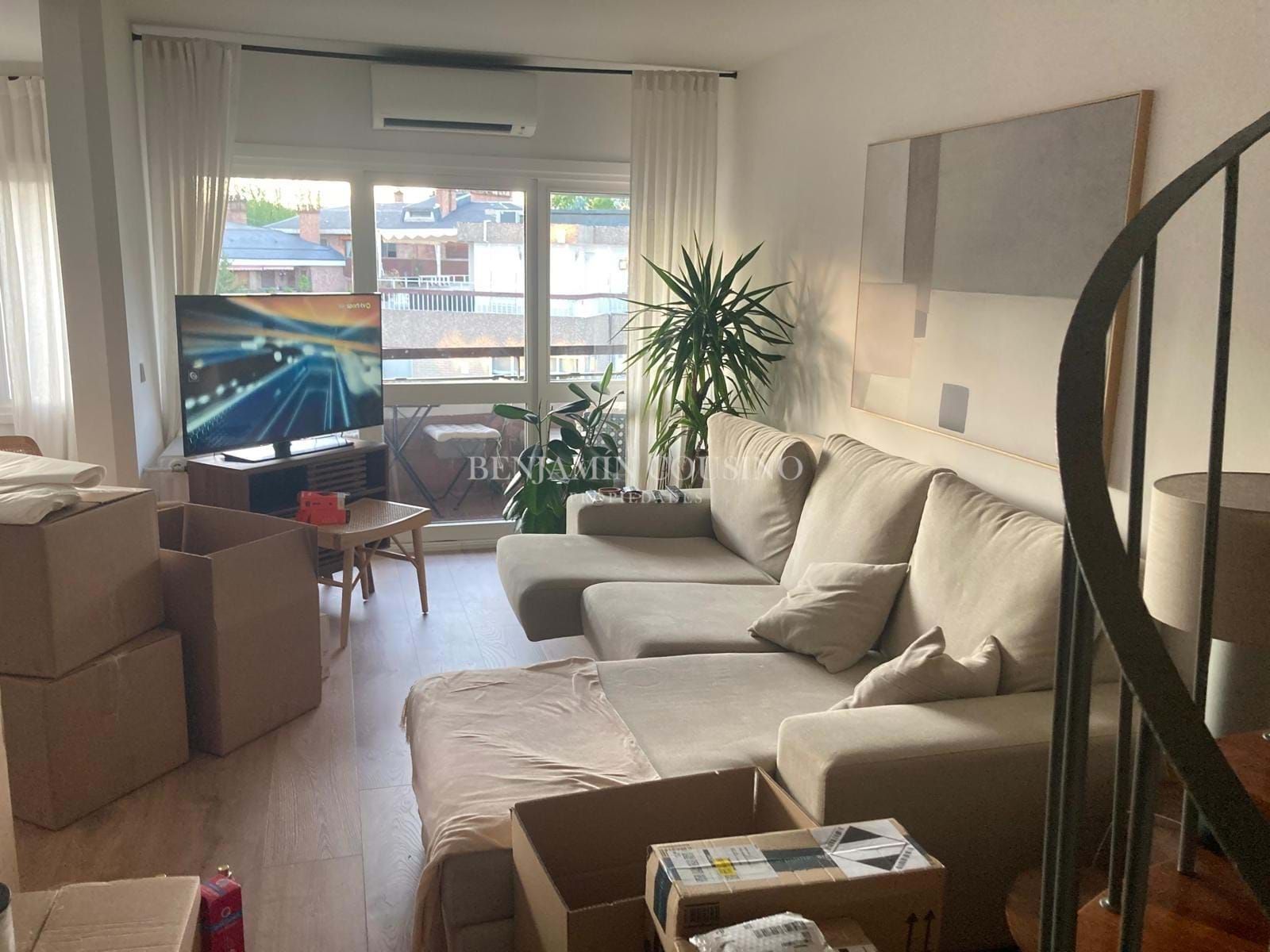 Living room of Flat to rent in  Madrid Capital