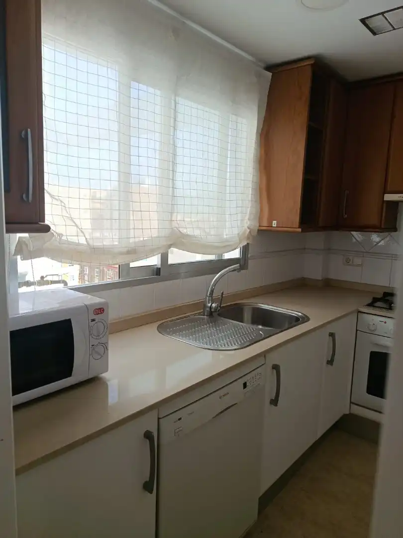 Cocina de Piso en venta en Castellón de la Plana / Castelló de la Plana con Amueblado, Horno y Lavadora