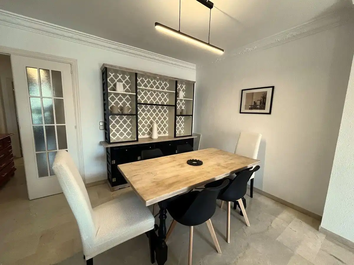 Comedor de Apartamento de alquiler en Estepona con Terraza, Amueblado y Piscina comunitaria