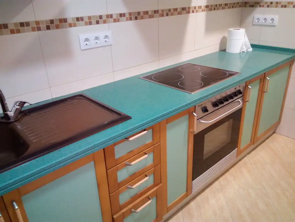 Kitchen of Flat for sale in Santiago de Compostela   with Heating, Storage room and Furnished