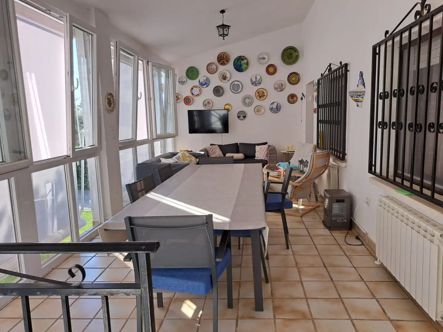 Menjador de Casa o xalet en venda en Albalate de Zorita amb Calefacció, Jardí privat i Terrassa