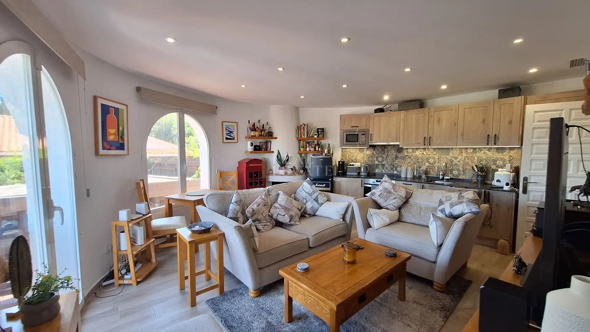 Sala d'estar de Casa o xalet en venda en Benidoleig amb Aire condicionat, Terrassa i Traster
