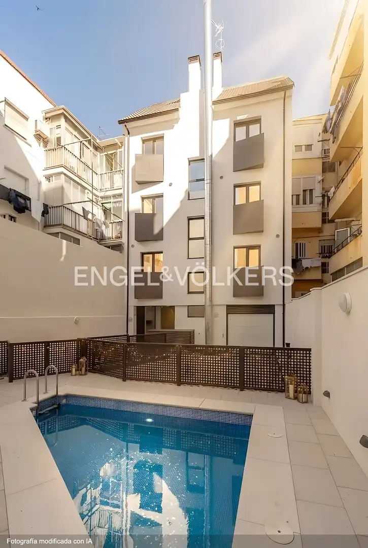 Terrasse von Wohnung zur Miete in Madrid mit Klimaanlage, Heizung und Schwimmbad