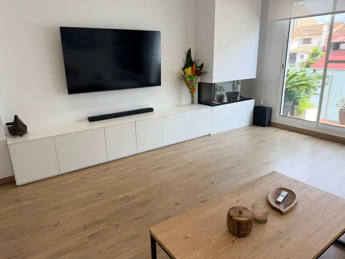 Living room of Houses for sale in Badalona  with Air Conditioner, Heating and Parquet flooring
