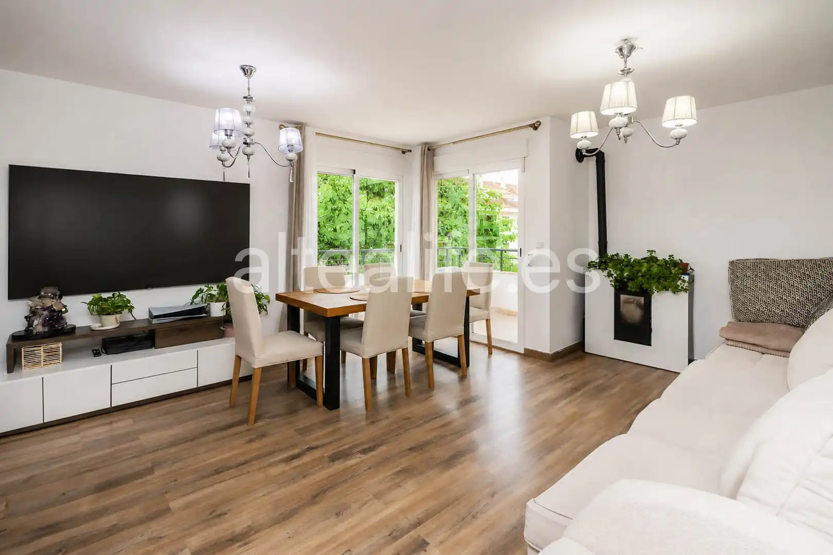 Sala d'estar de Apartament en venda en Altea amb Aire condicionat, Calefacció i Balcó