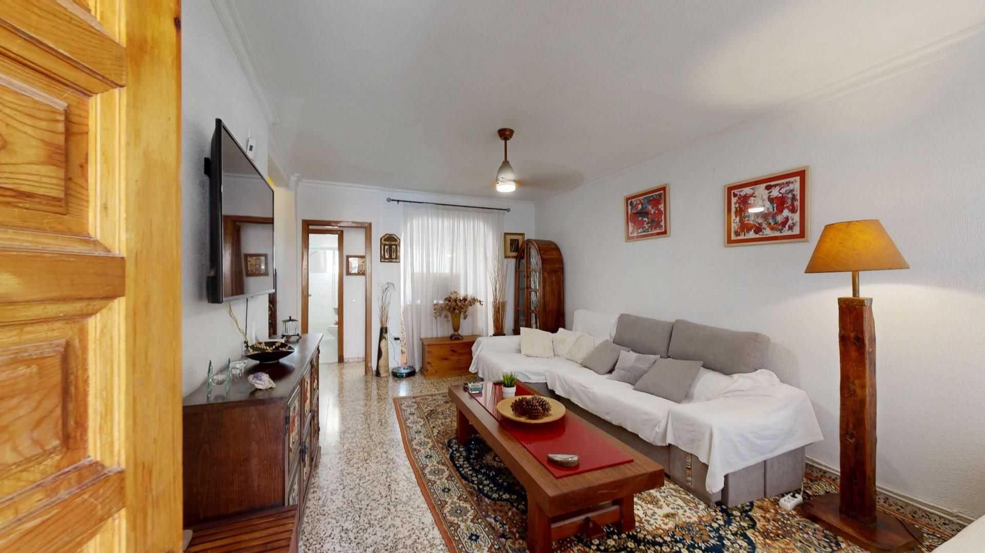 Sala d'estar de Casa adosada en venda en Cartagena amb Calefacció, Jardí privat i Balcó