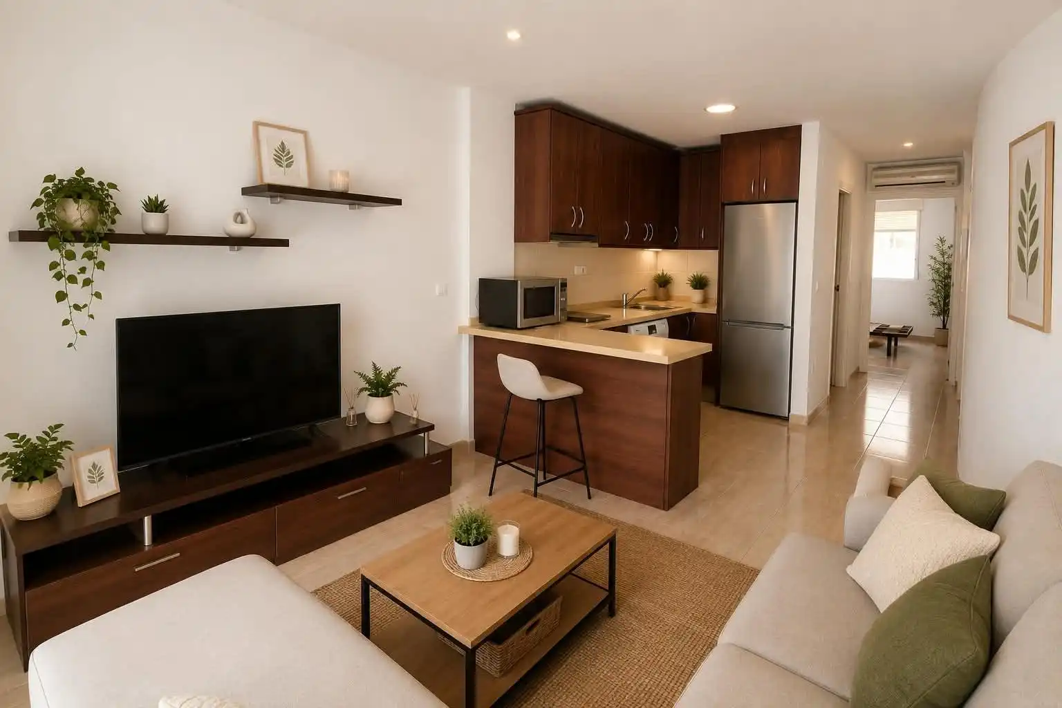 Living room of Flat for sale in La Unión  with Air Conditioner and Furnished