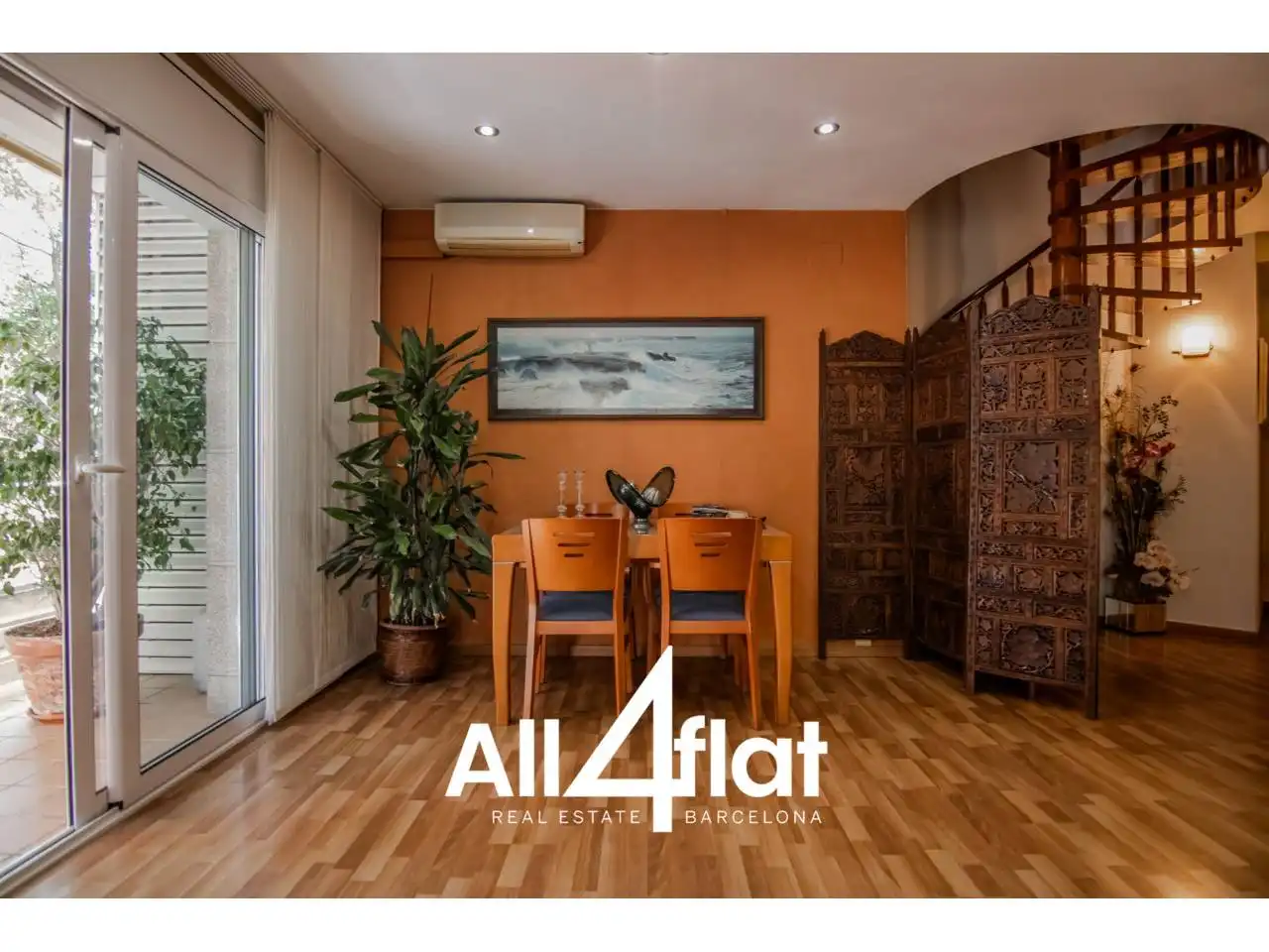 Dining room of Duplexes for rent in Barcelona  with Air Conditioner, Heating and Terrace