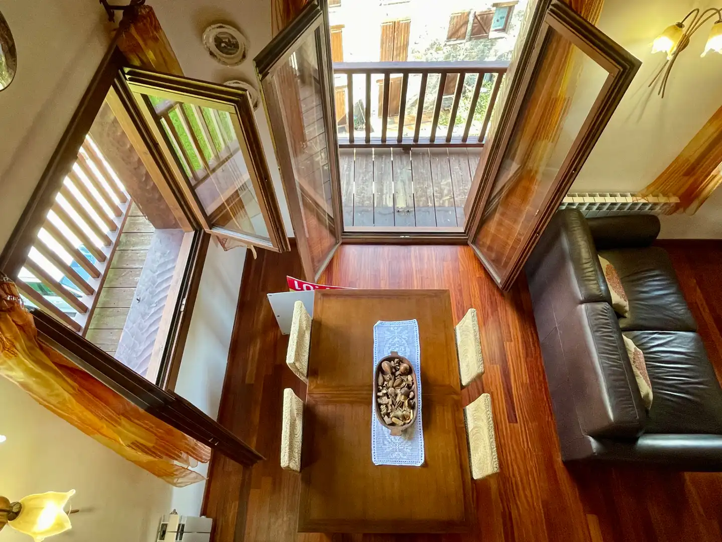 Balcony of Duplexes for sale in Setcases  with Heating, Parquet flooring and Furnished
