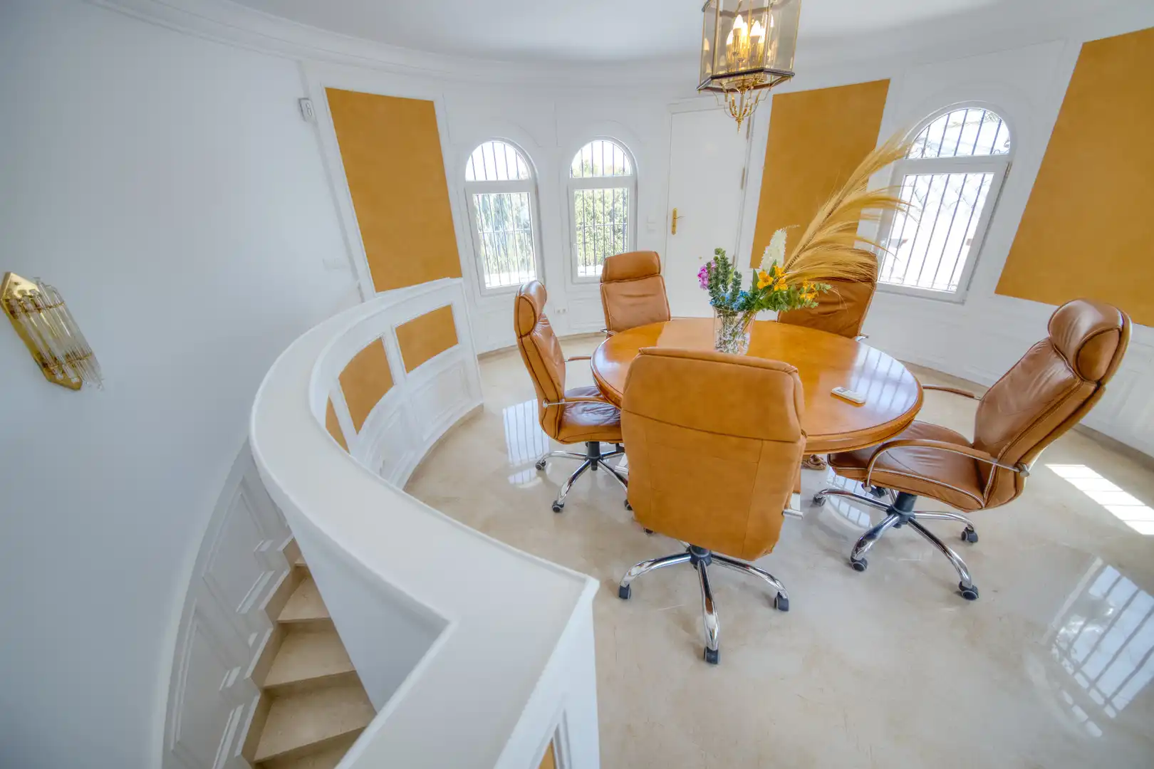 Dining room of Houses for sale in Benalmádena  with Air Conditioner, Private garden and Parquet flooring