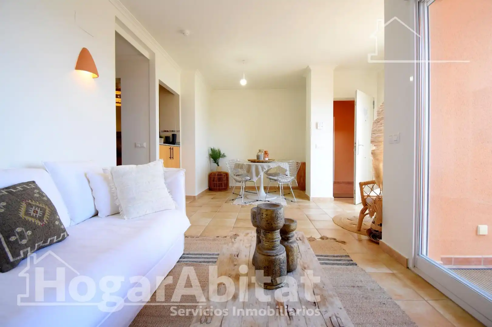 Sala d'estar de Àtic en venda en Pedreguer amb Aire condicionat, Calefacció i Jardí privat