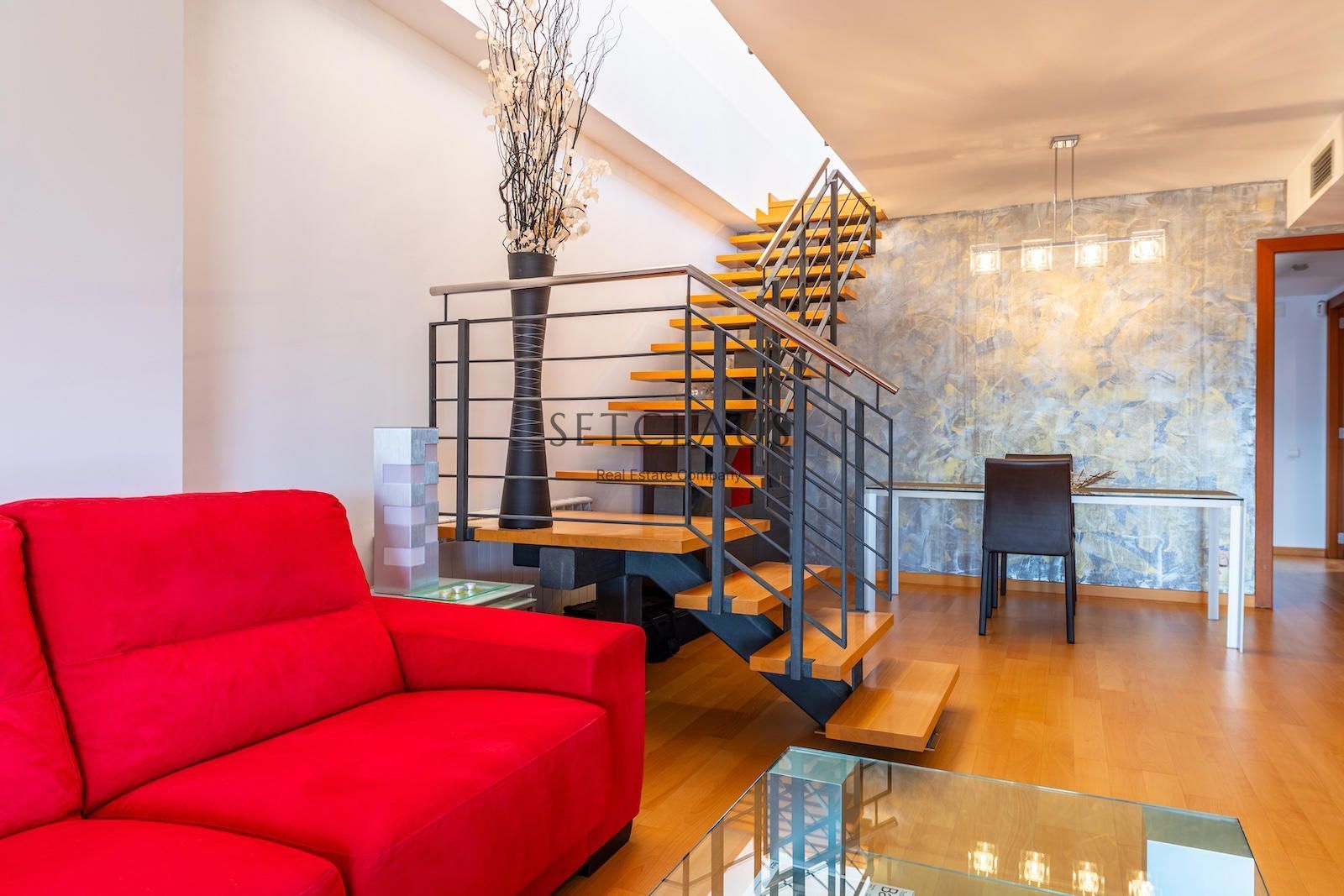 Living room of Duplex for sale in El Masnou  with Air Conditioner, Heating and Parquet flooring