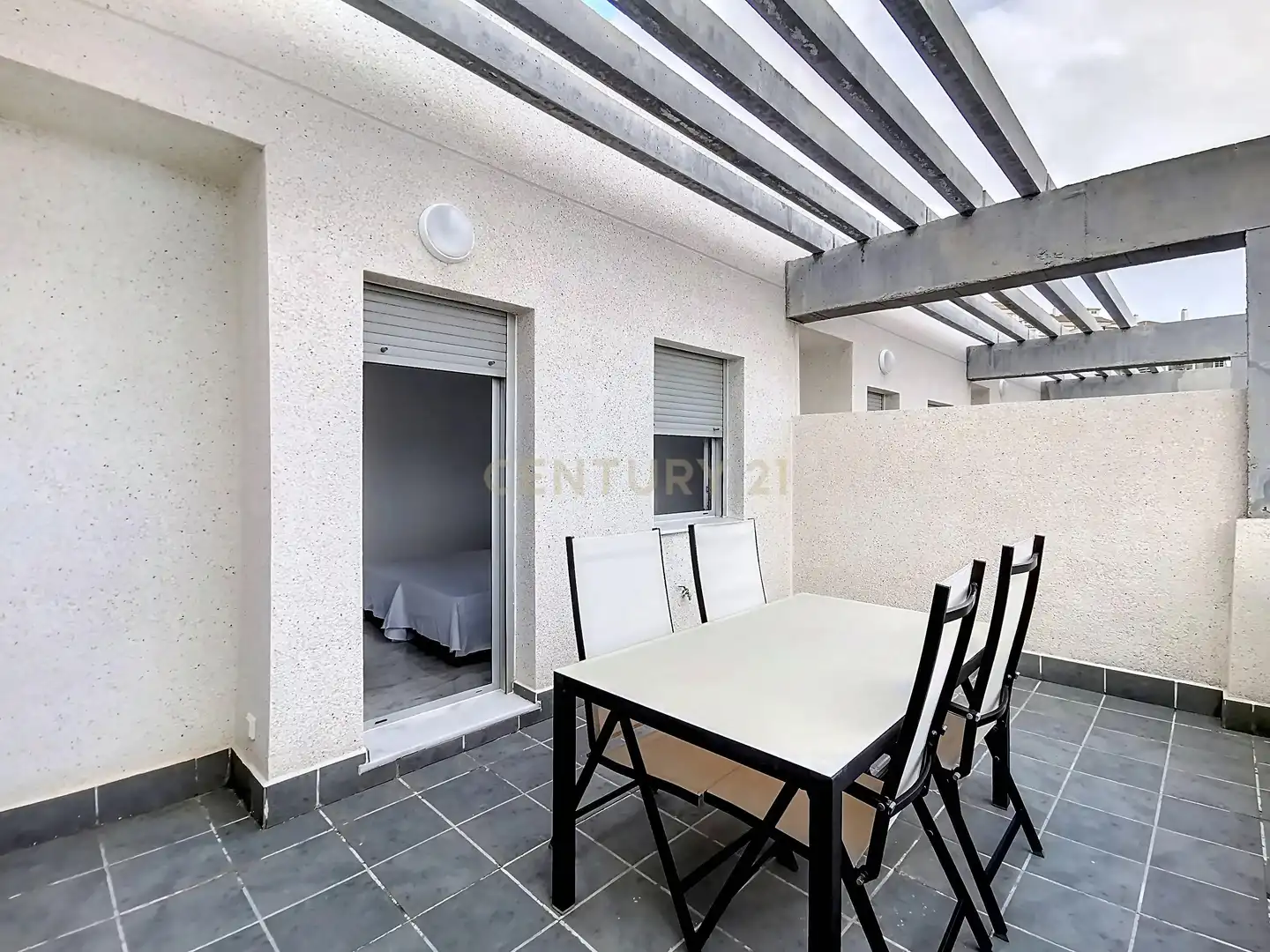 Terrassa de Apartament de lloguer en Mijas amb Aire condicionat, Jardí privat i Traster
