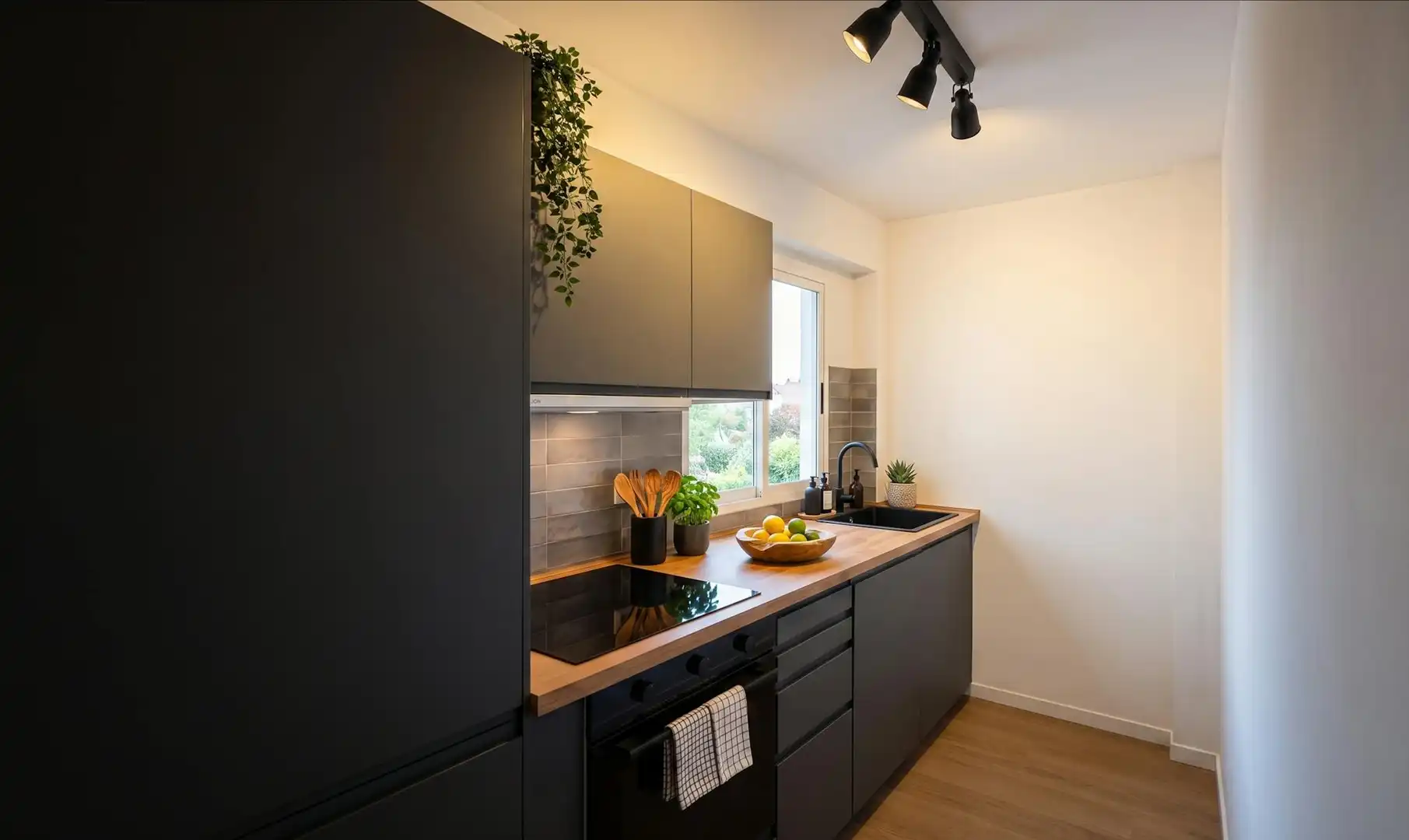 Kitchen of Flat for rent in Valencia  with Air Conditioner, Heating and Furnished