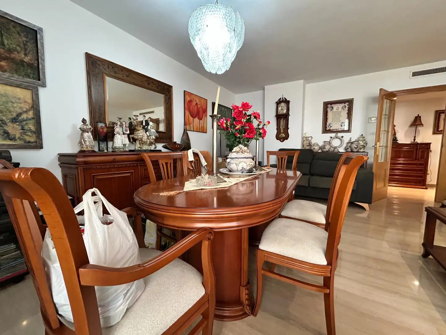 Dining room of Flat for sale in Gandia  with Air Conditioner, Heating and Terrace