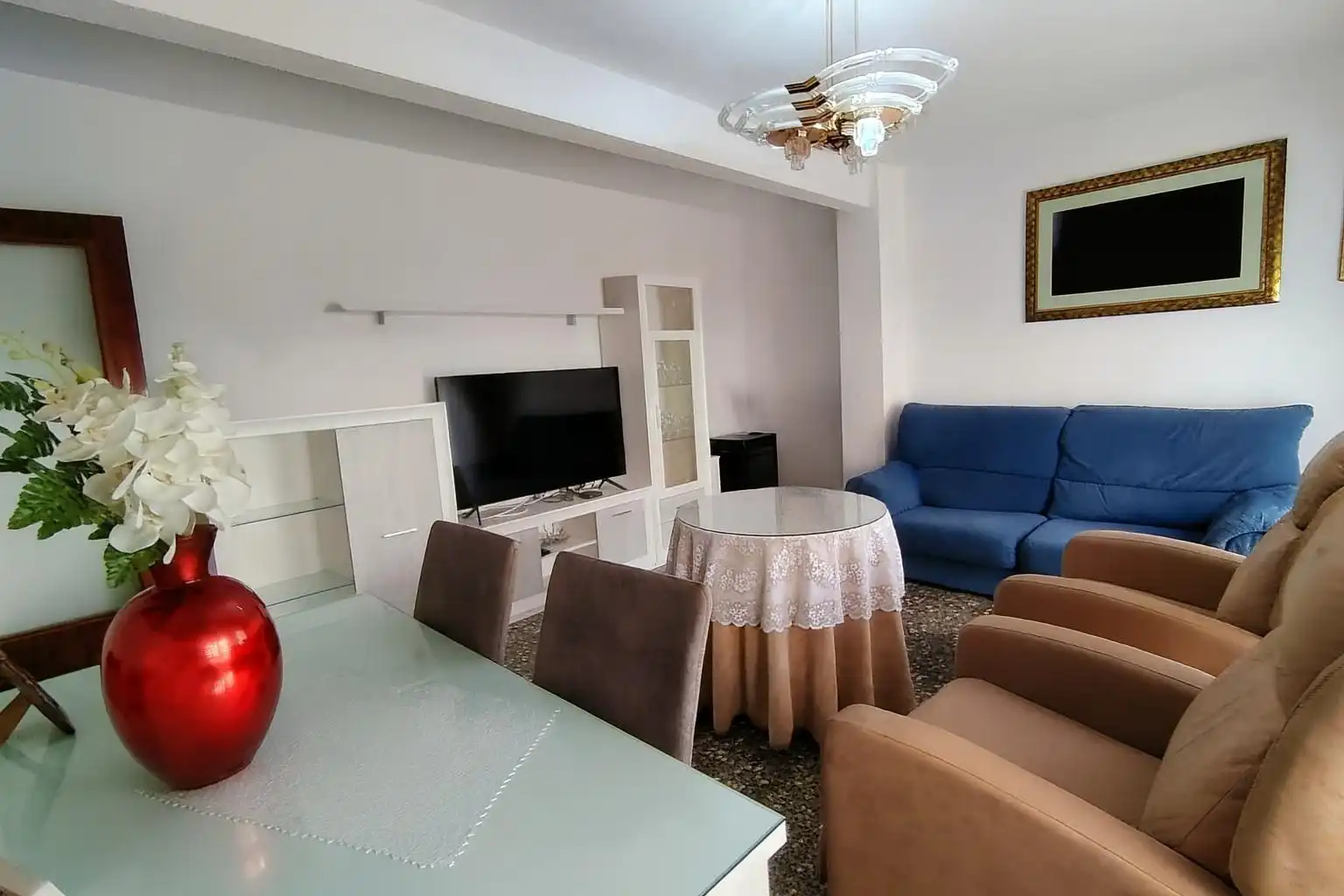 Living room of Flat for sale in Aspe  with Balcony