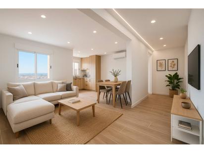 Sala d'estar de Àtic en venda en  Barcelona Capital amb Aire condicionat, Parquet i Alarma
