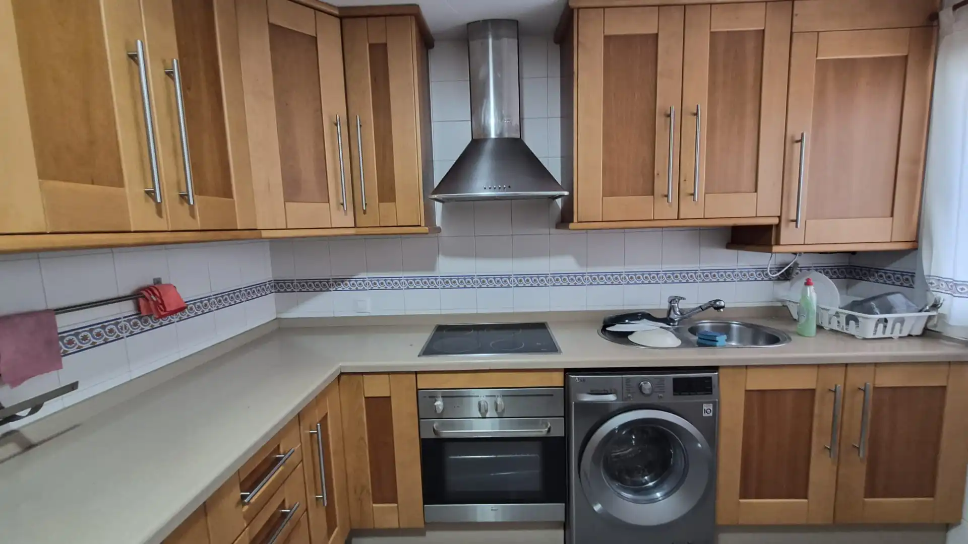 Kitchen of Flat for sale in Algeciras  with Air Conditioner, Terrace and Furnished