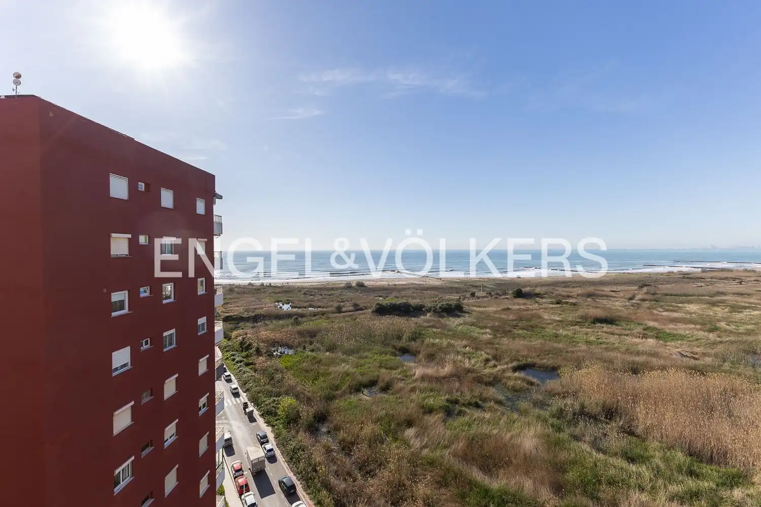 Vista exterior de Pis de lloguer en La Pobla de Farnals amb Calefacció i Piscina